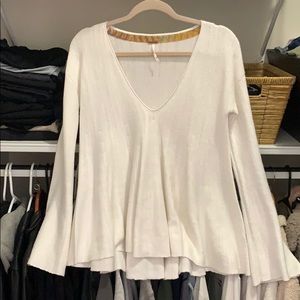 Free People White Sweater
